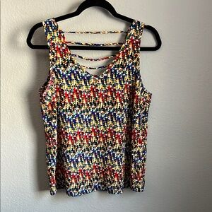 Multicolor Sleeveless Women's Top